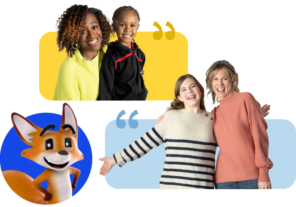 Student with strider the fox
